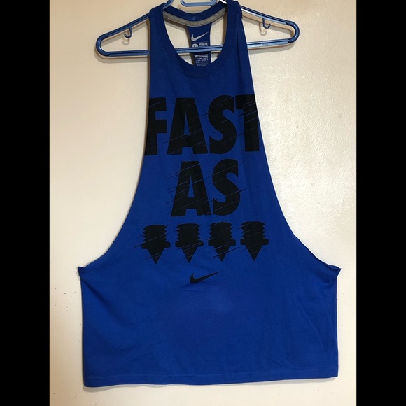 Nike Custom Blue Tank Top - Picture 1 of 2